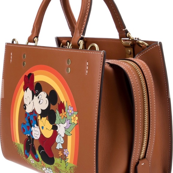 Disney x Coach Mickey & Minnie Kissing Rainbow Rogue - Picture 2 of 4